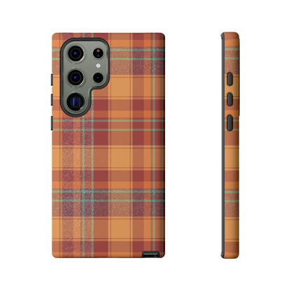 Samsung Galaxy Case - Autumn Tartan Plaid Design