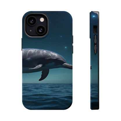 Midnight Ocean Dolphin - MagSafe-Compatible Case