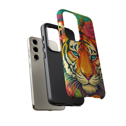 Fierce Rainbow Tiger Art - Samsung Galaxy Case