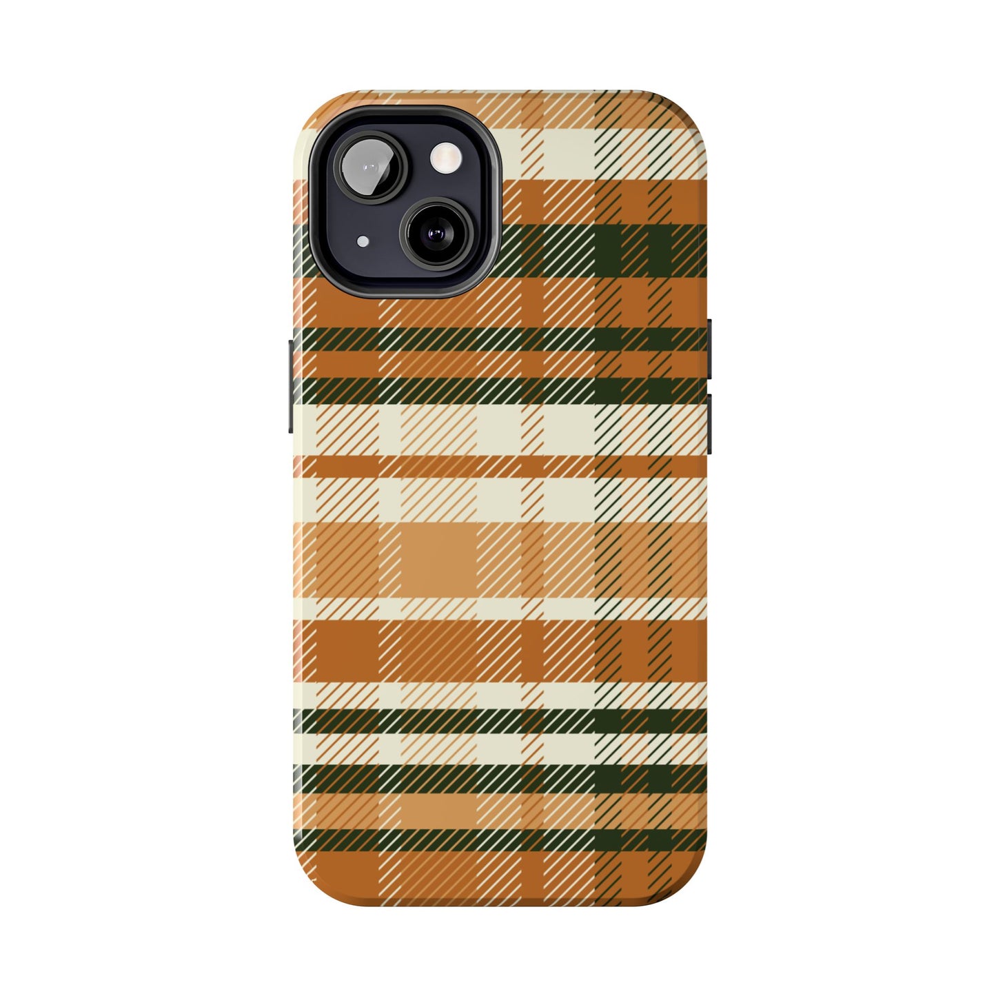 MagSafe Case - Pumpkin Spice Plaid Design