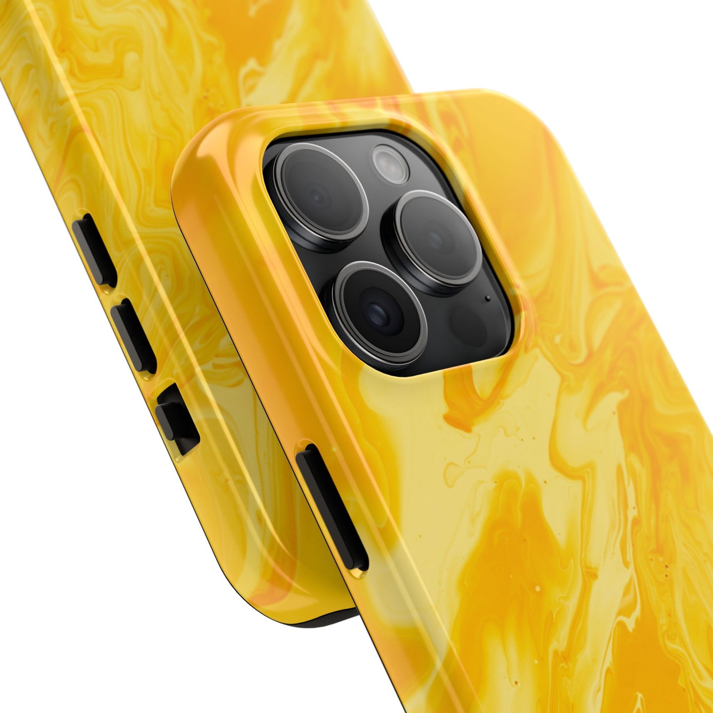 Luxe Yellow Marble iPhone Case – Stunning Golden Marble Texture