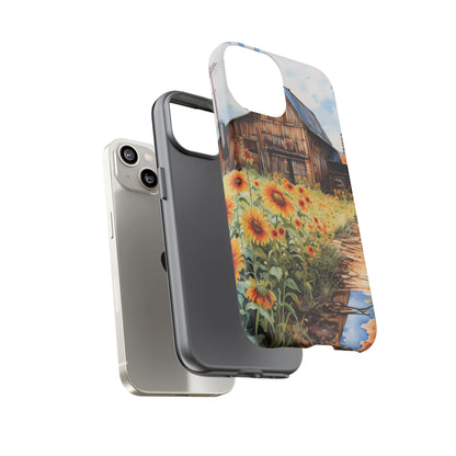 Sunflower iPhone Case  Rustic Farm Style