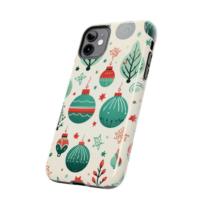 Vintage Christmas Ornaments Pattern – iPhone Series Case