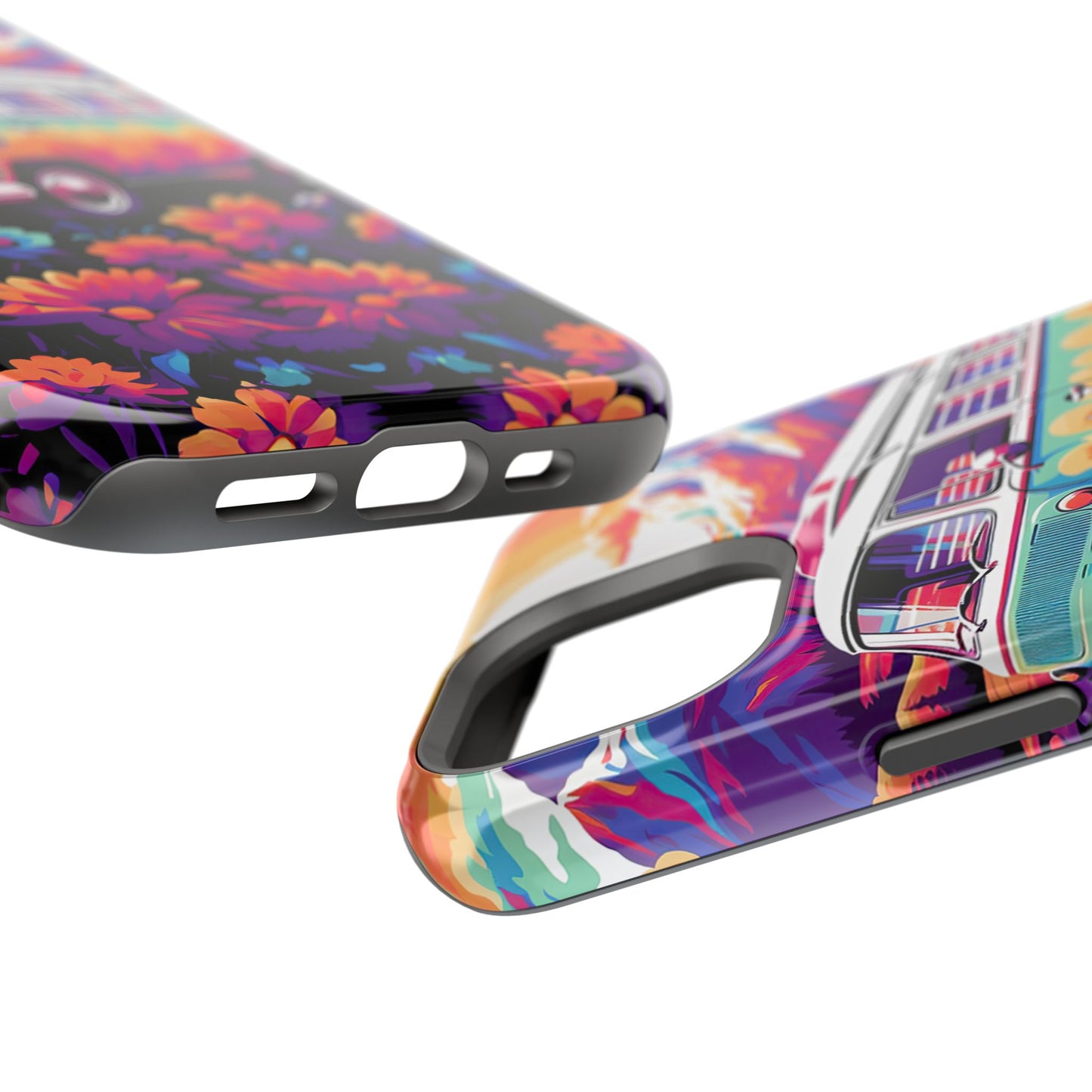 Groovy Floral Sunset Van – MagSafe iPhone Series Case