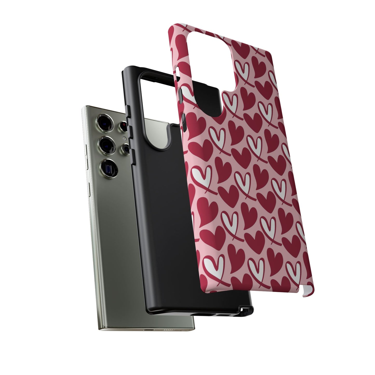 Hand-Drawn Hearts Samsung Galaxy Case