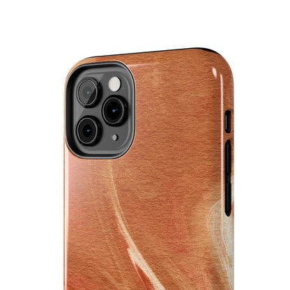 Earthy Terracotta Swirl MagSafe iPhone Case – Elegant Design with Magnetic Precision