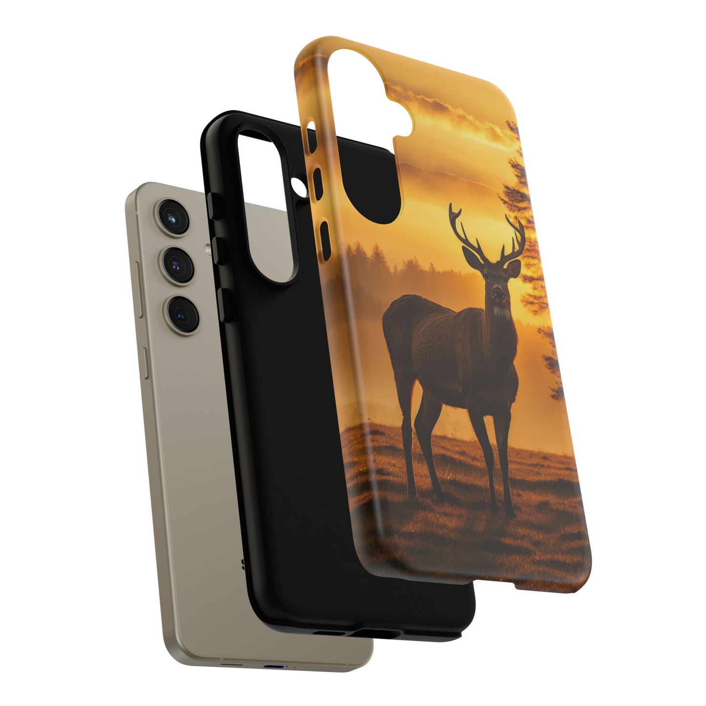 Sunset Majesty: Regal Stag – Samsung Galaxy Case