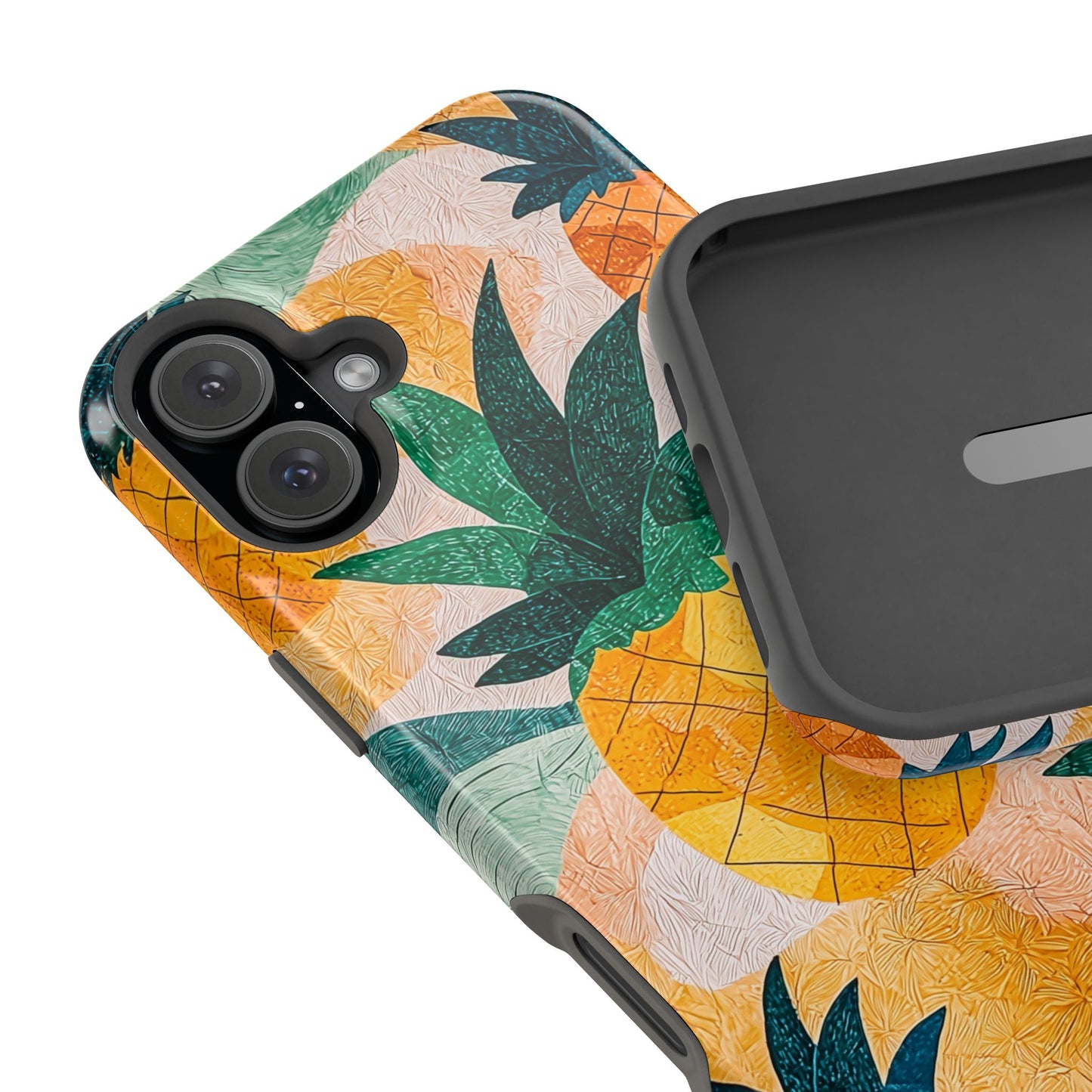 Tropical Pineapple MagSafe iPhone Case – Vibrant Fruit Design, Tough Dual-Layer Protection