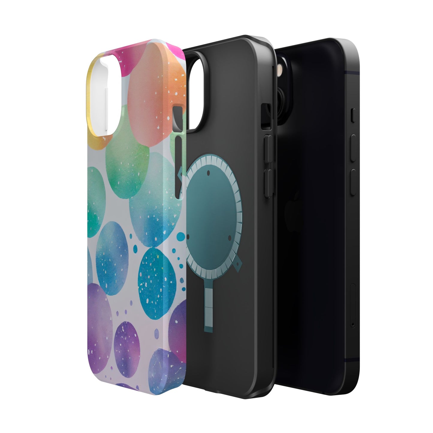 Pastel Galaxy Bubbles  MagSafe iPhone Case – Slim Design, Glossy Finish