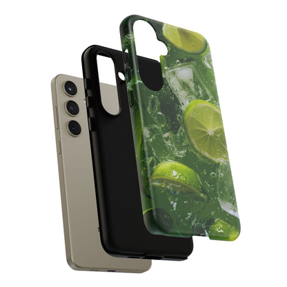 Refreshing Lime Splash Samsung Galaxy Case – Tough Protection, Vivid Dual-Layer Design