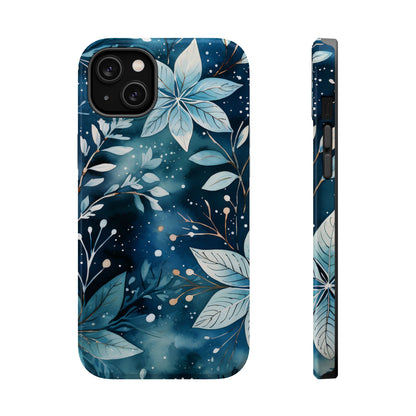 Midnight Frost Botanical – MagSafe iPhone Case