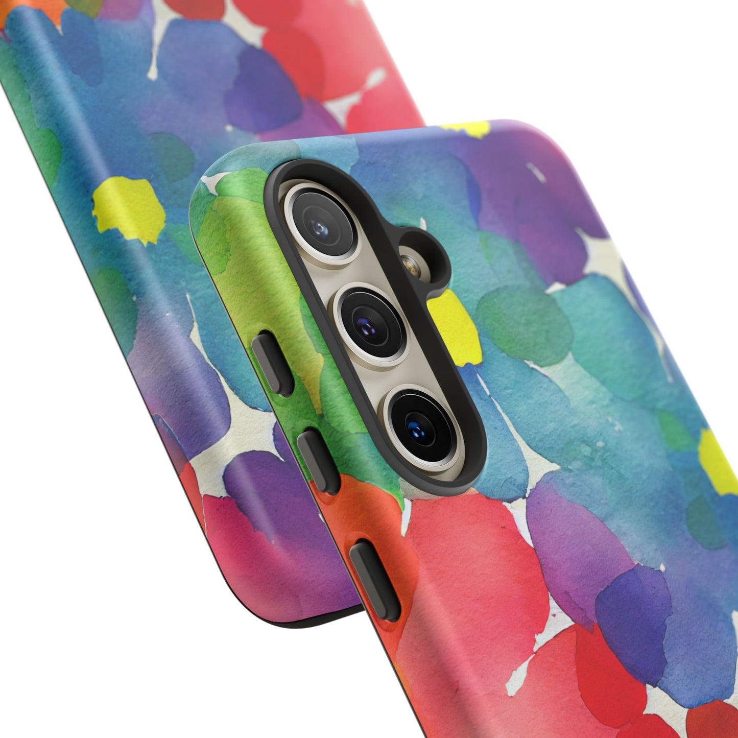 Rainbow Bloom Watercolor Samsung Galaxy Case – Slim Design, Glossy Finish