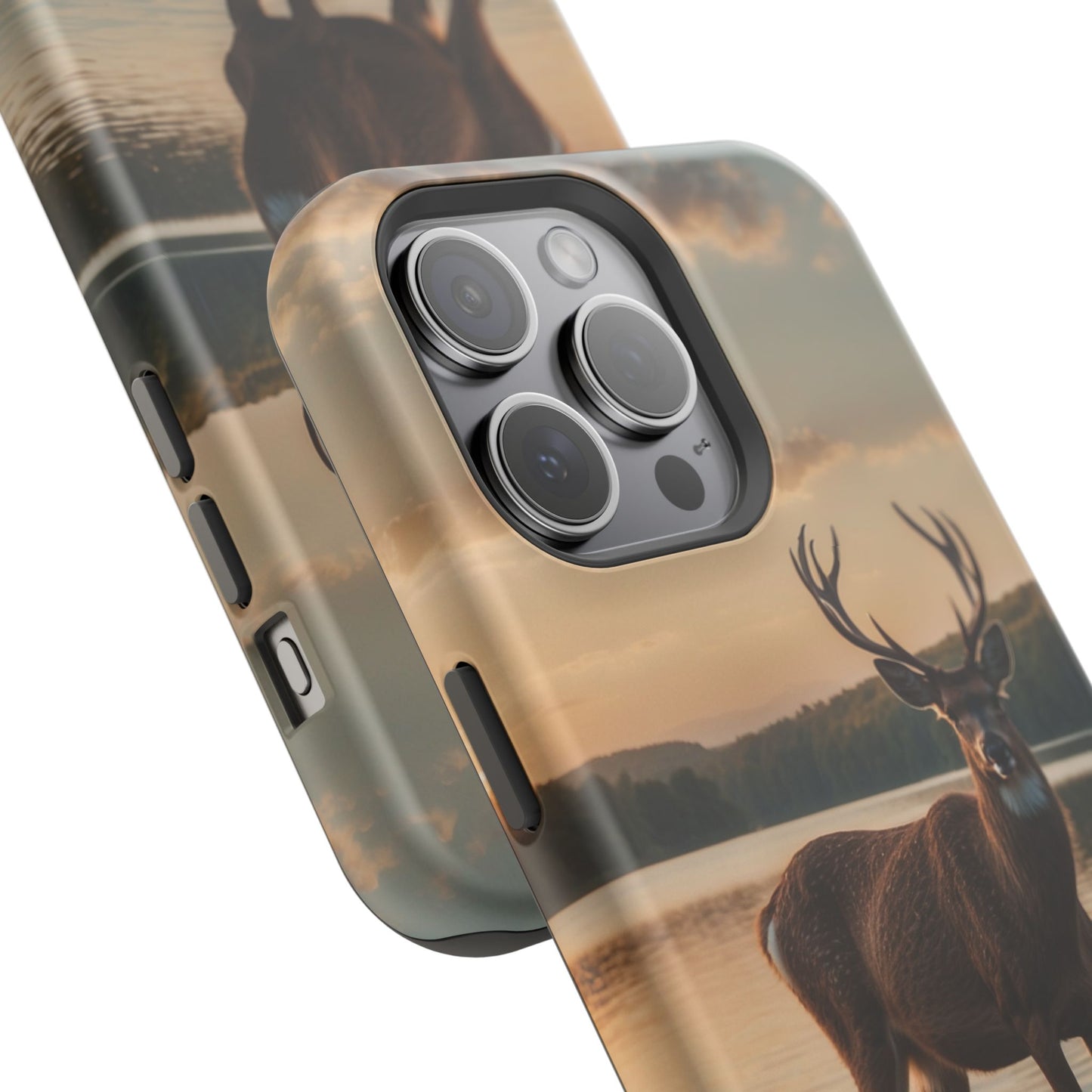 Majestic Stag at Sunset – MagSafe iPhone Case