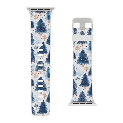 Winter Forest Watercolor Apple Watch Band