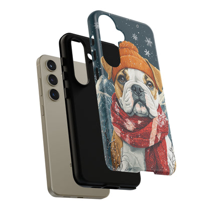 Cozy French Bulldog Samsung Galaxy Case – Rustic Fireplace Protective Cover