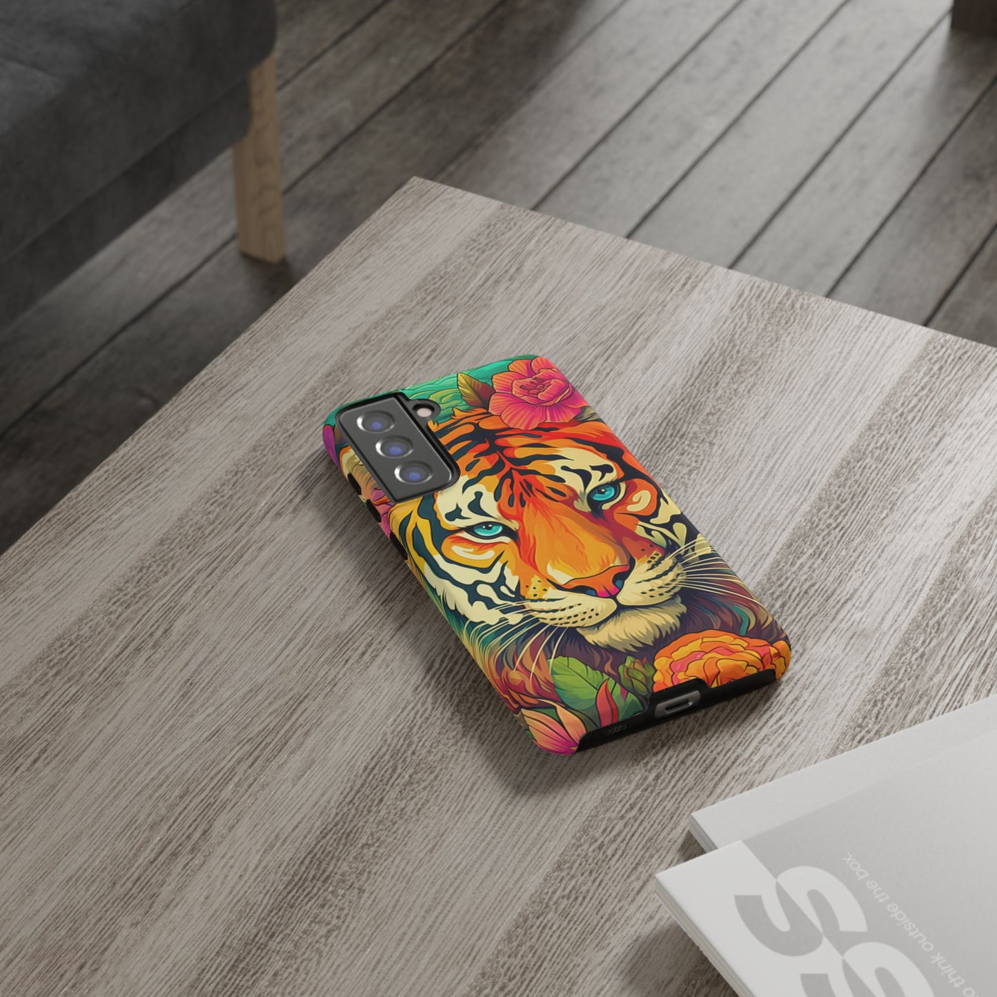 Fierce Rainbow Tiger Art - Samsung Galaxy Case