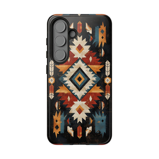 Southwestern Arrow & Diamond Tough Samsung Galaxy Case – Bold Tribal Design, Dual-Layer Protection