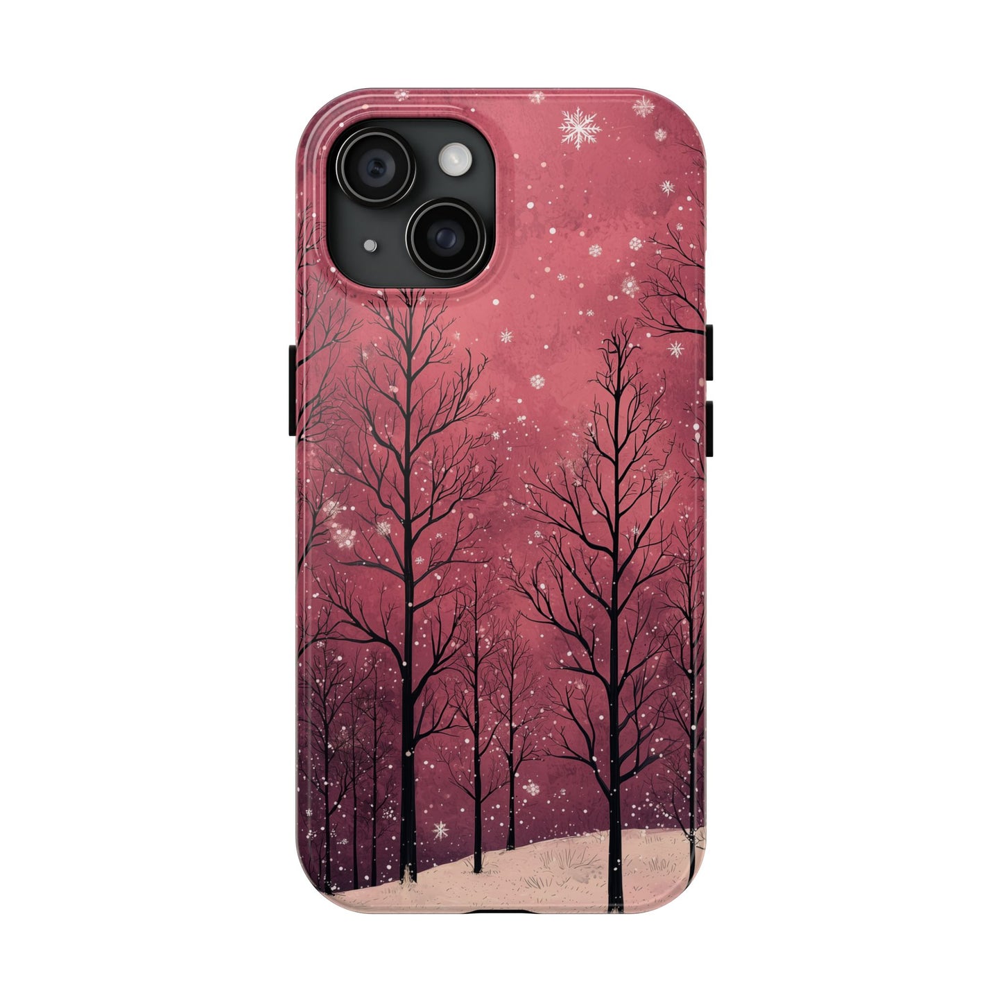 Pink Winter Twilight Forest - iPhone Series Case - BOGO Cases