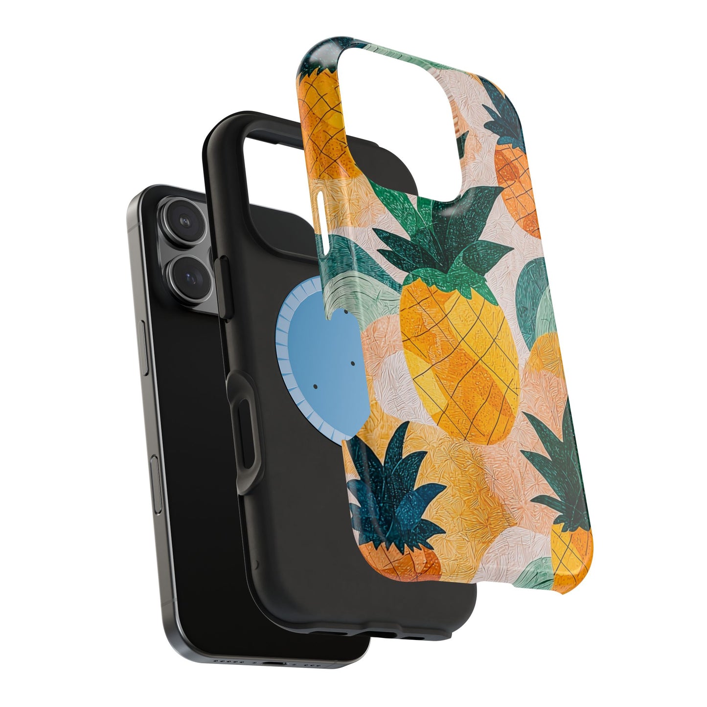 Tropical Pineapple MagSafe iPhone Case – Vibrant Fruit Design, Tough Dual-Layer Protection