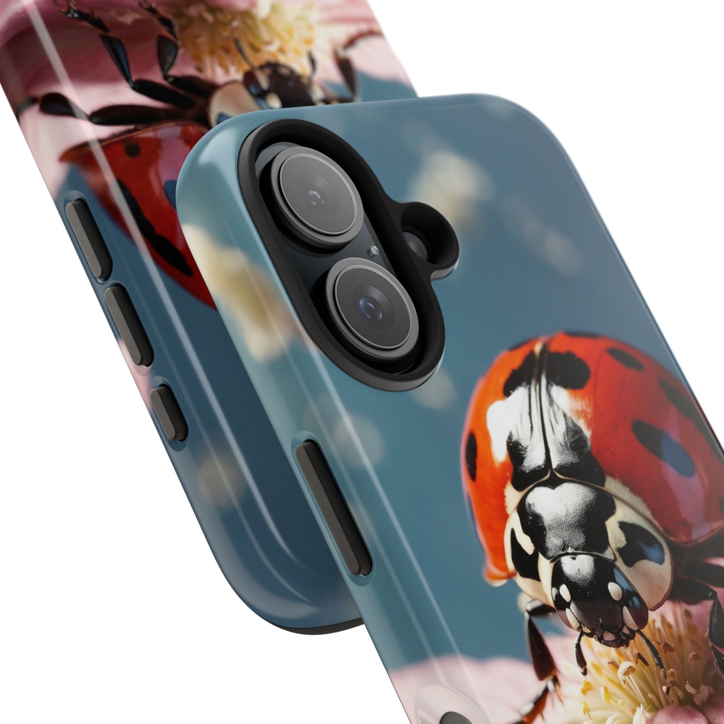 iPhone Case: Floral Ladybug Delight