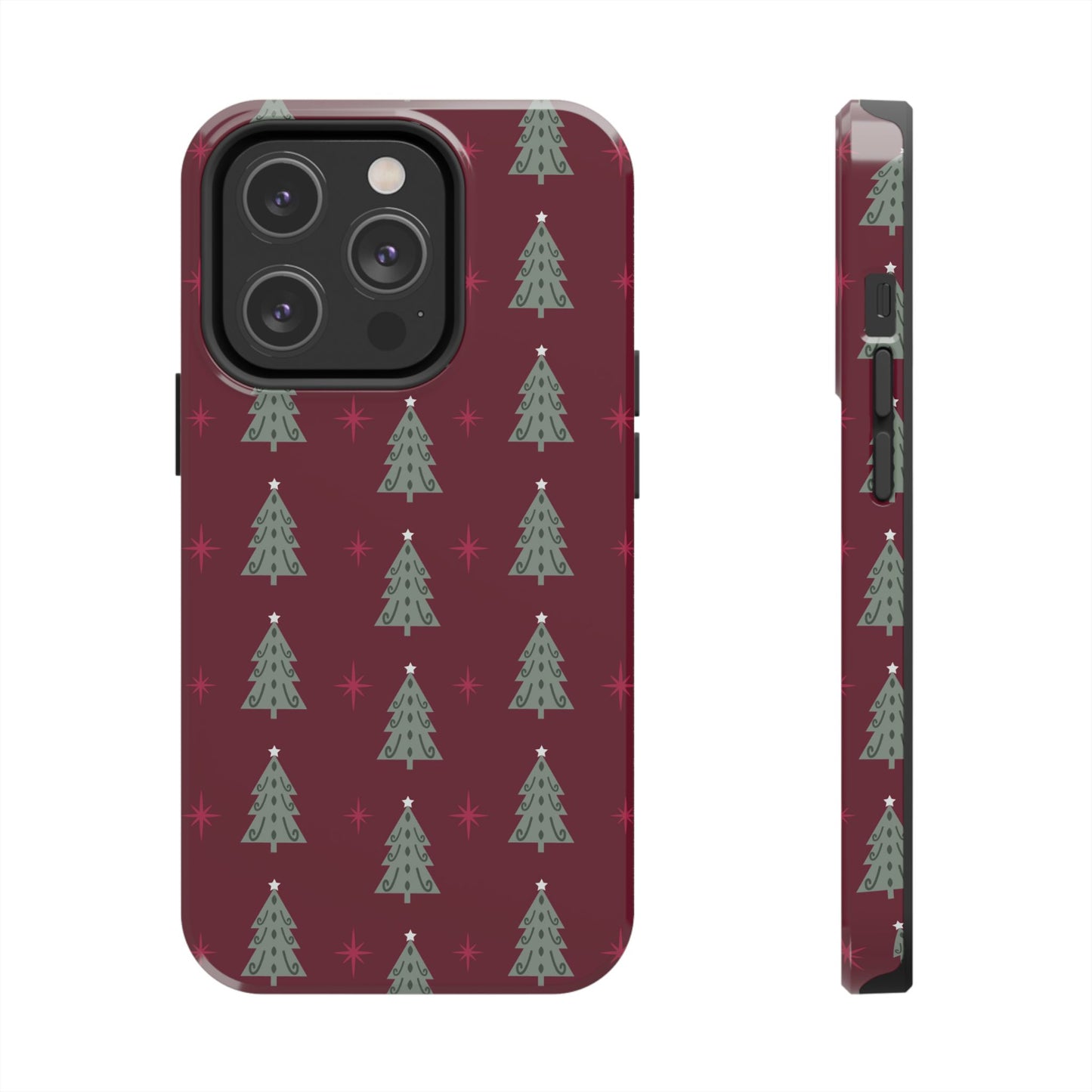 Retro Christmas Tree Pattern – iPhone Series Case