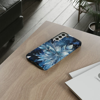 Winter’s Embrace – Blue Snowflake Samsung Galaxy Case