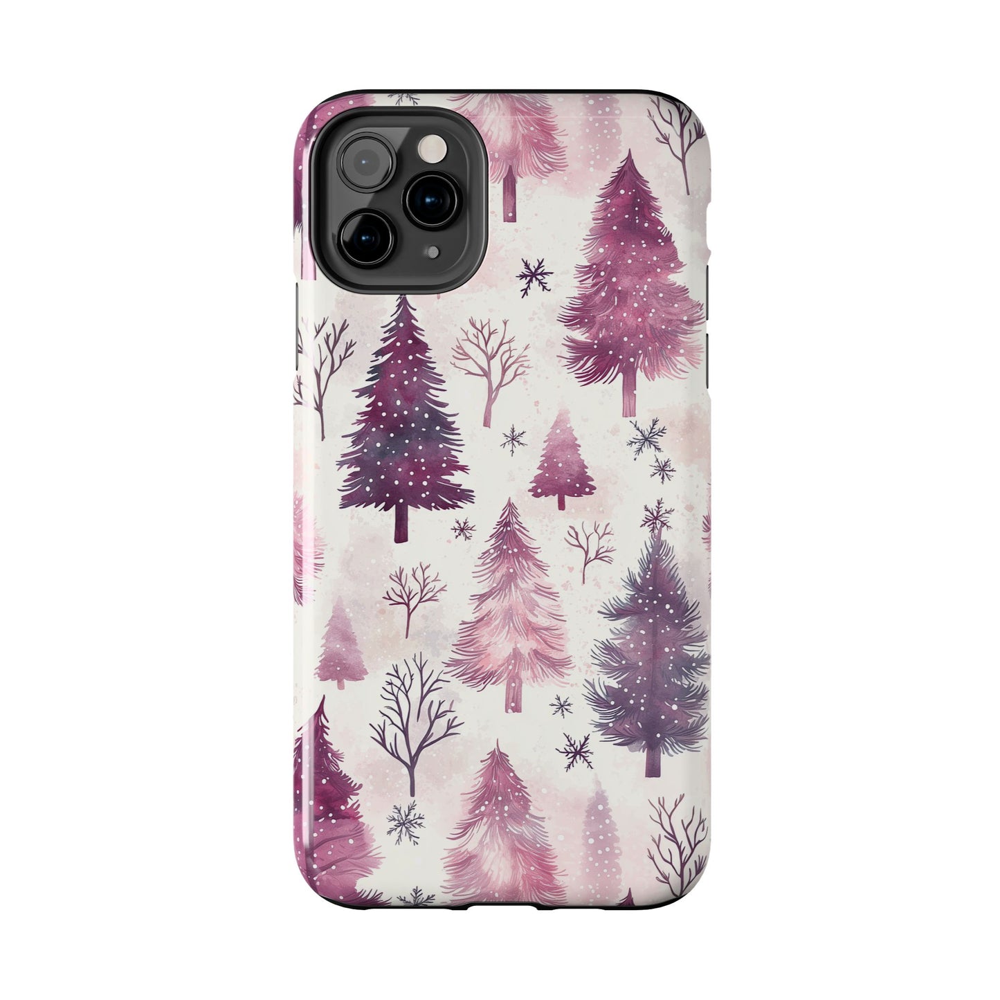 Winter Wonderland Purple Christmas Trees – iPhone Series Case