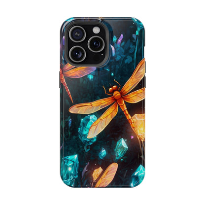 Mystical Dragonflies & Crystals – MagSafe iPhone Series Case