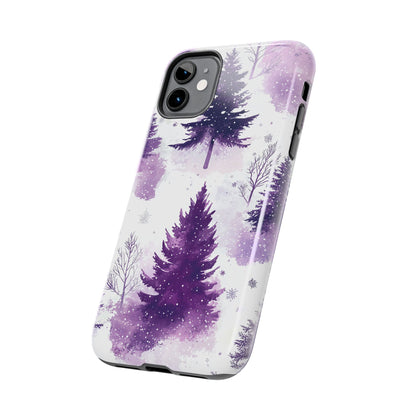 Purple Snowy Forest - iPhone Series Case