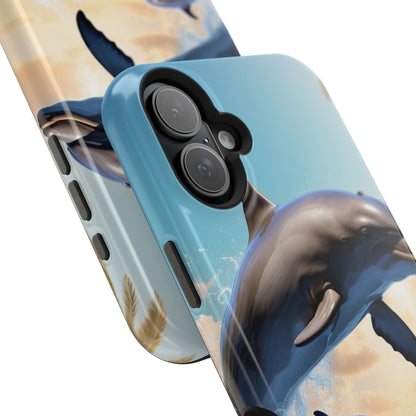 Dolphin Galaxy Splash - MagSafe-Compatible Case