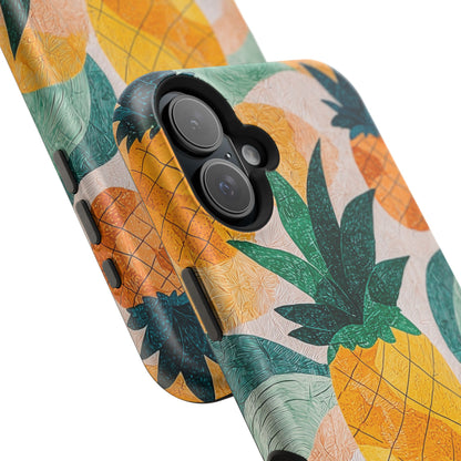 Tropical Pineapple MagSafe iPhone Case – Vibrant Fruit Design, Tough Dual-Layer Protection