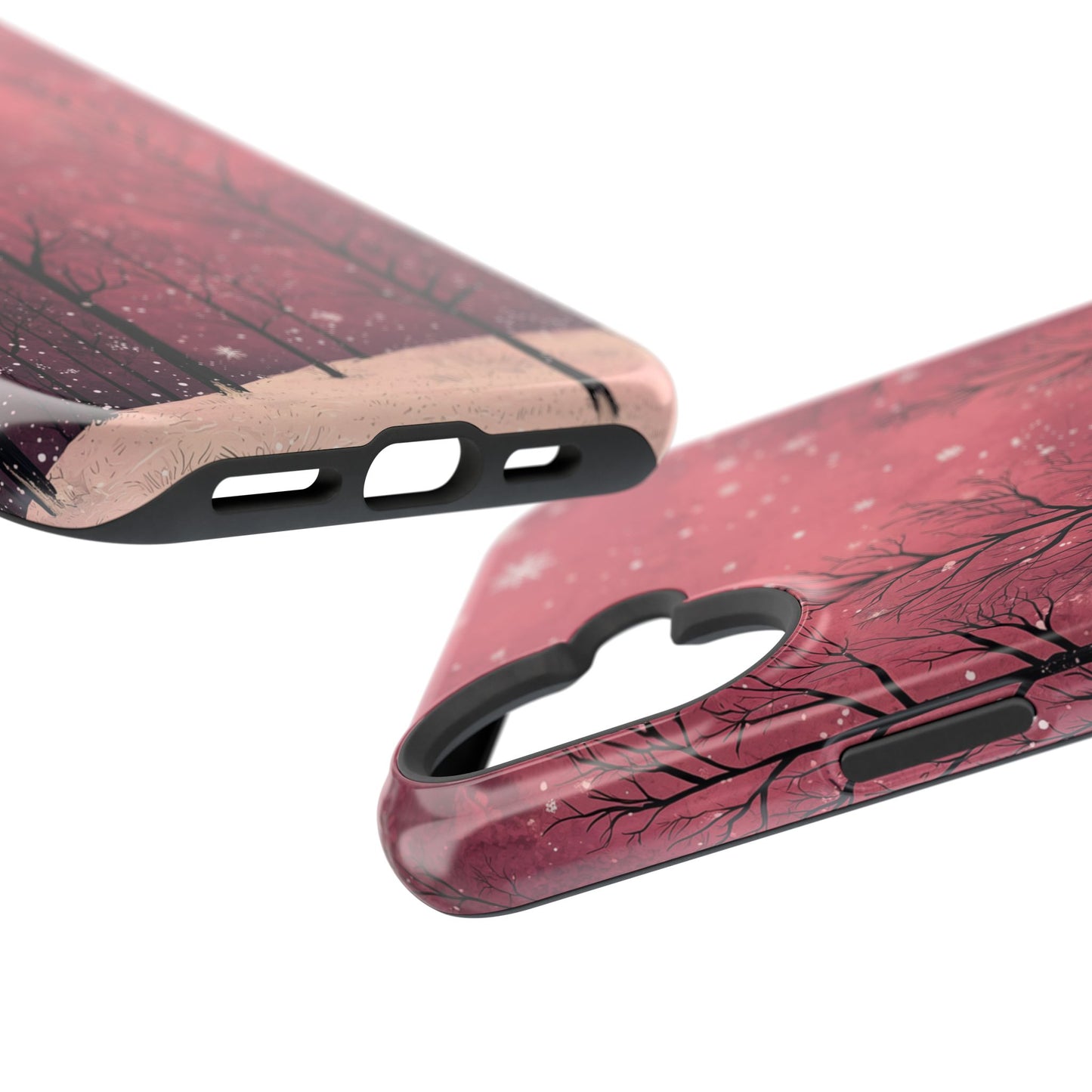 Pink Winter Twilight Forest - MagSafe iPhone Series Case