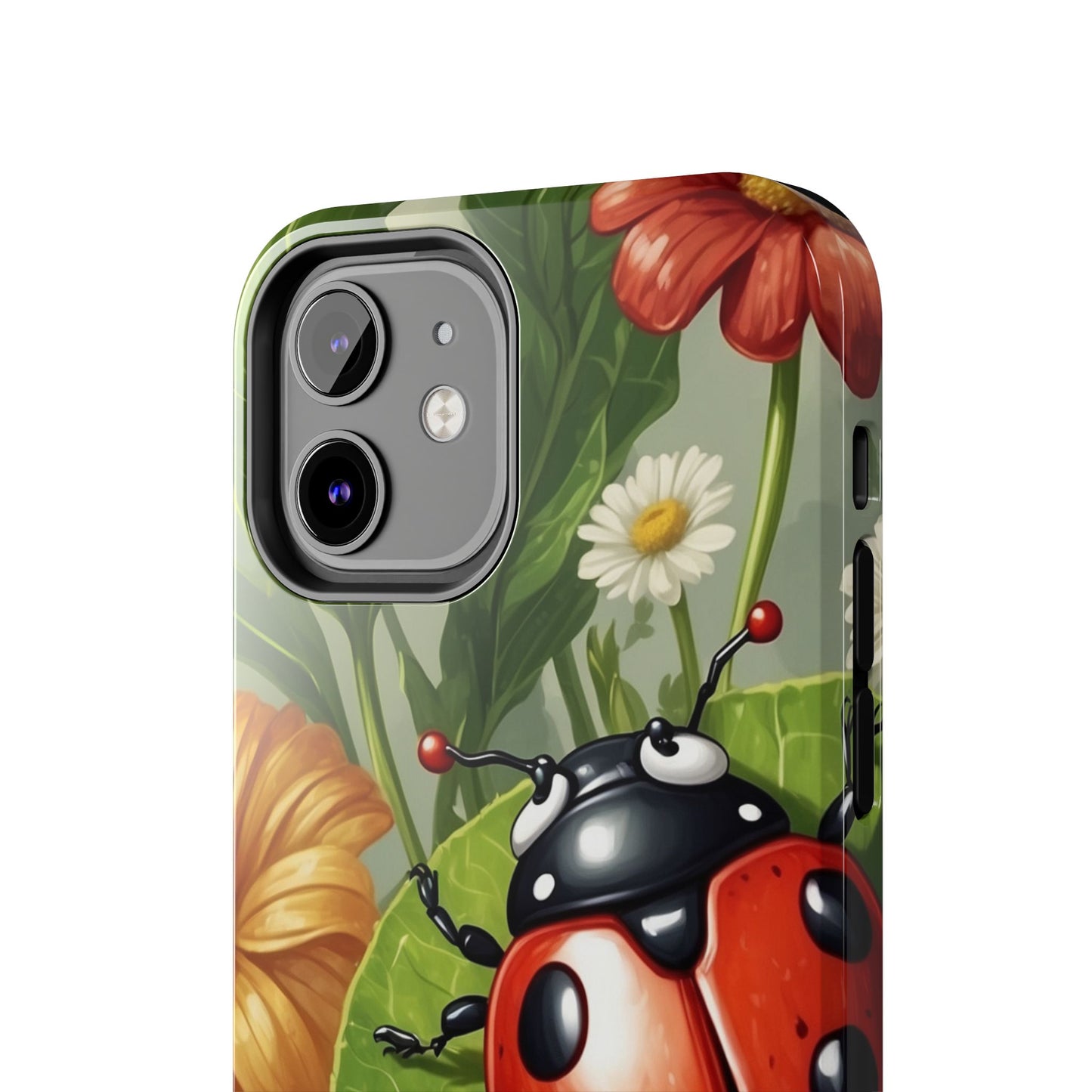 Ladybug Garden iPhone Case – Blooming Floral Art