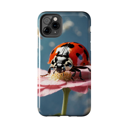 iPhone Case: Floral Ladybug Delight