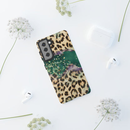 Emerald Glitter Leopard Print - iPhone Series Case