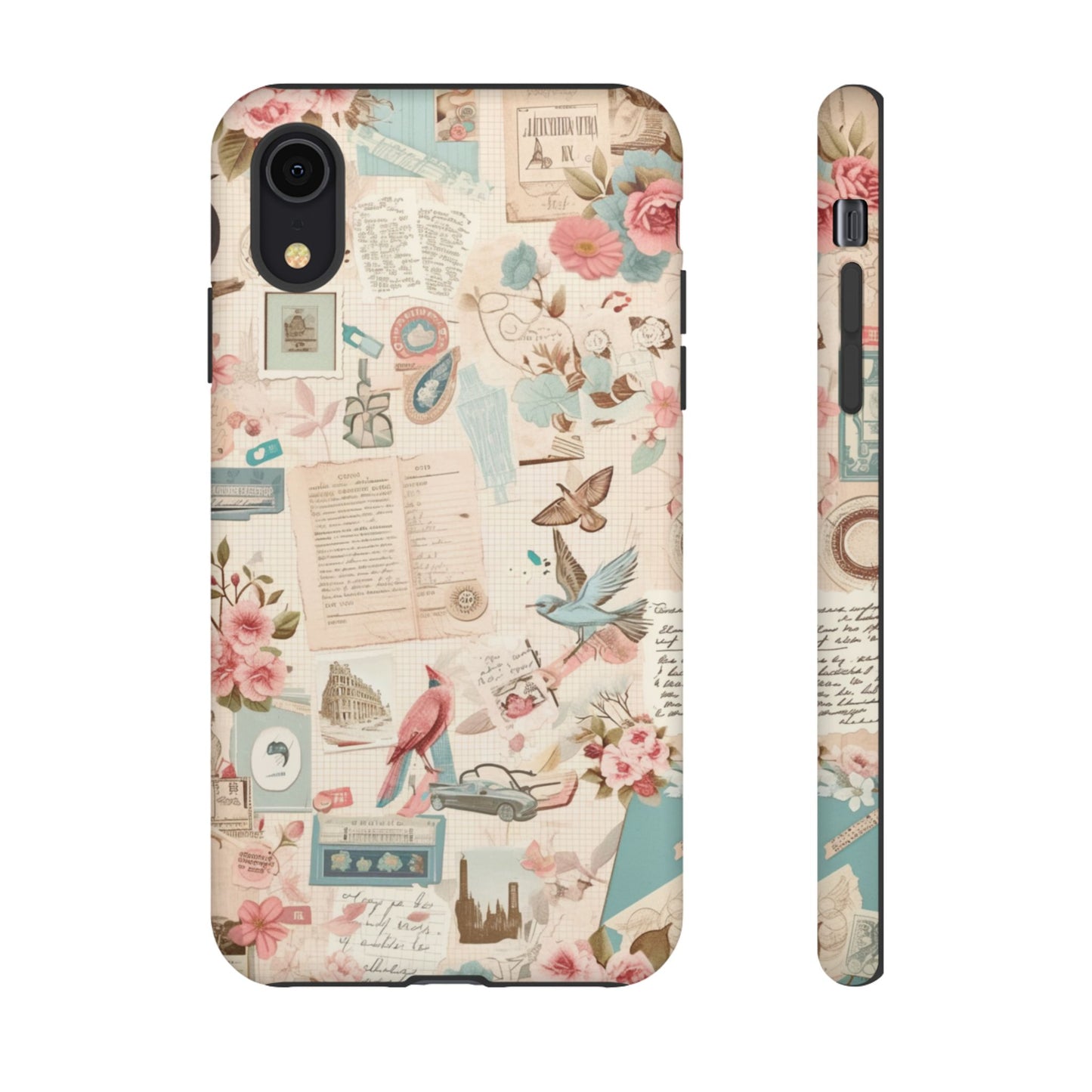 Vintage Collage iPhone Case - Retro Nostalgic Protective Cover