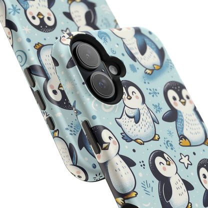 Cute Penguin Parade iPhone Case