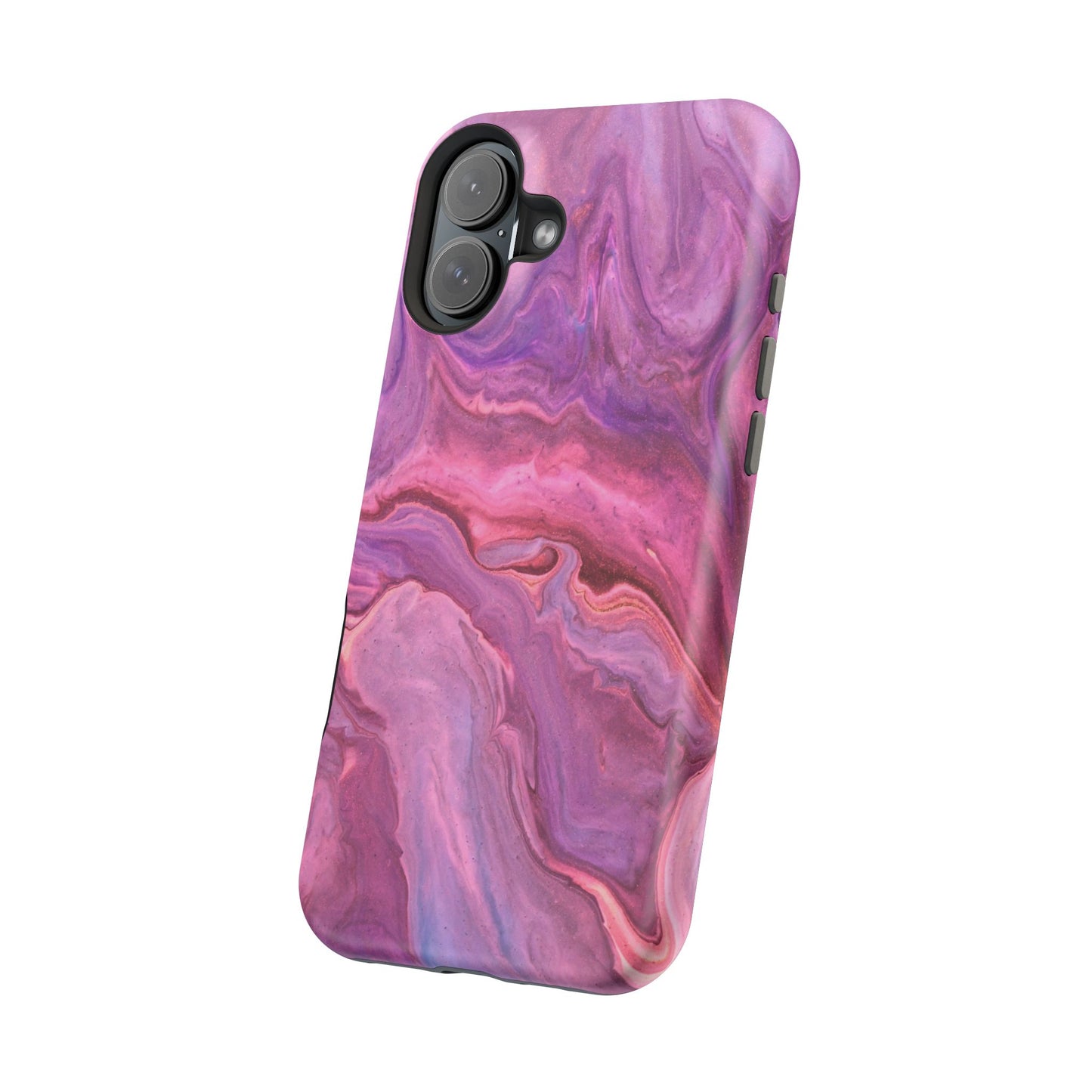 Lavender Dreamscape – MagSafe Case with Abstract Purple & Pink Marble Art