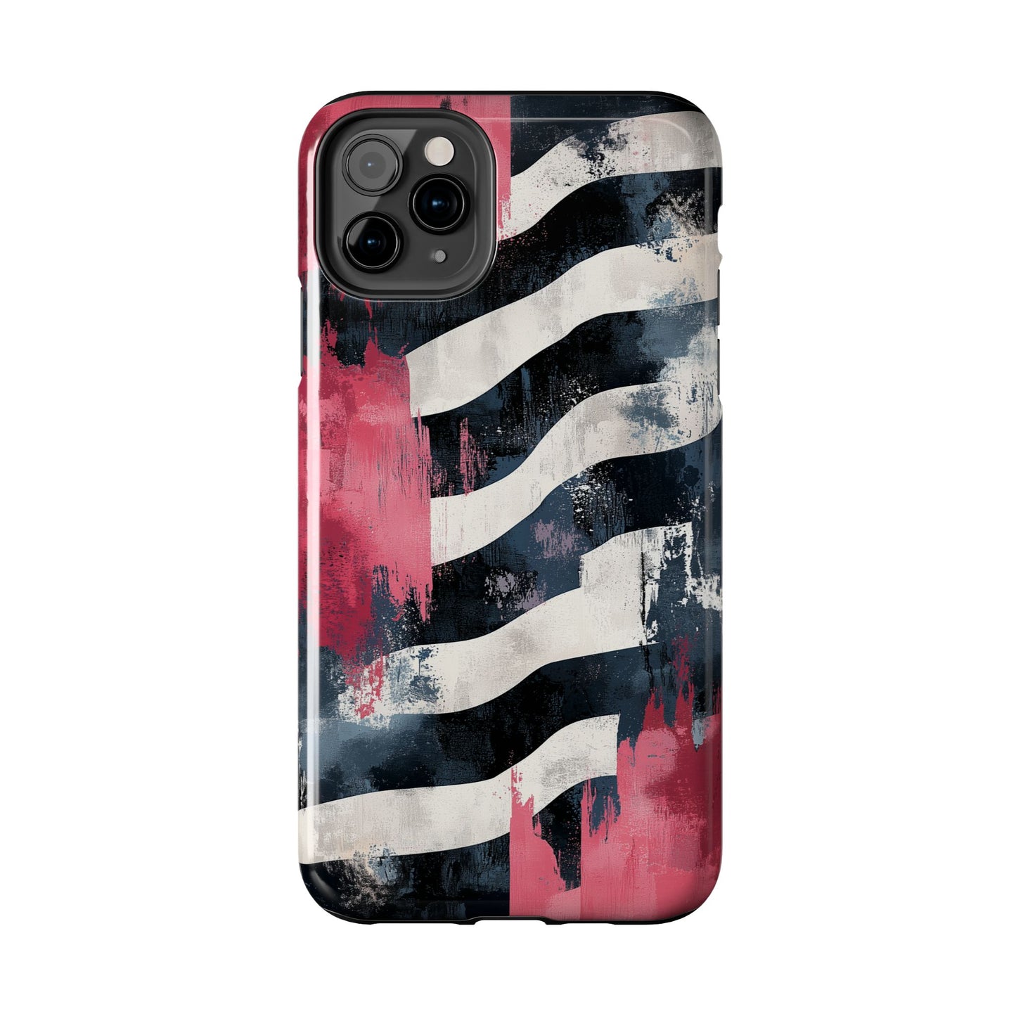 Blood Zebra iPhone Case – Bold Red & Black Pattern