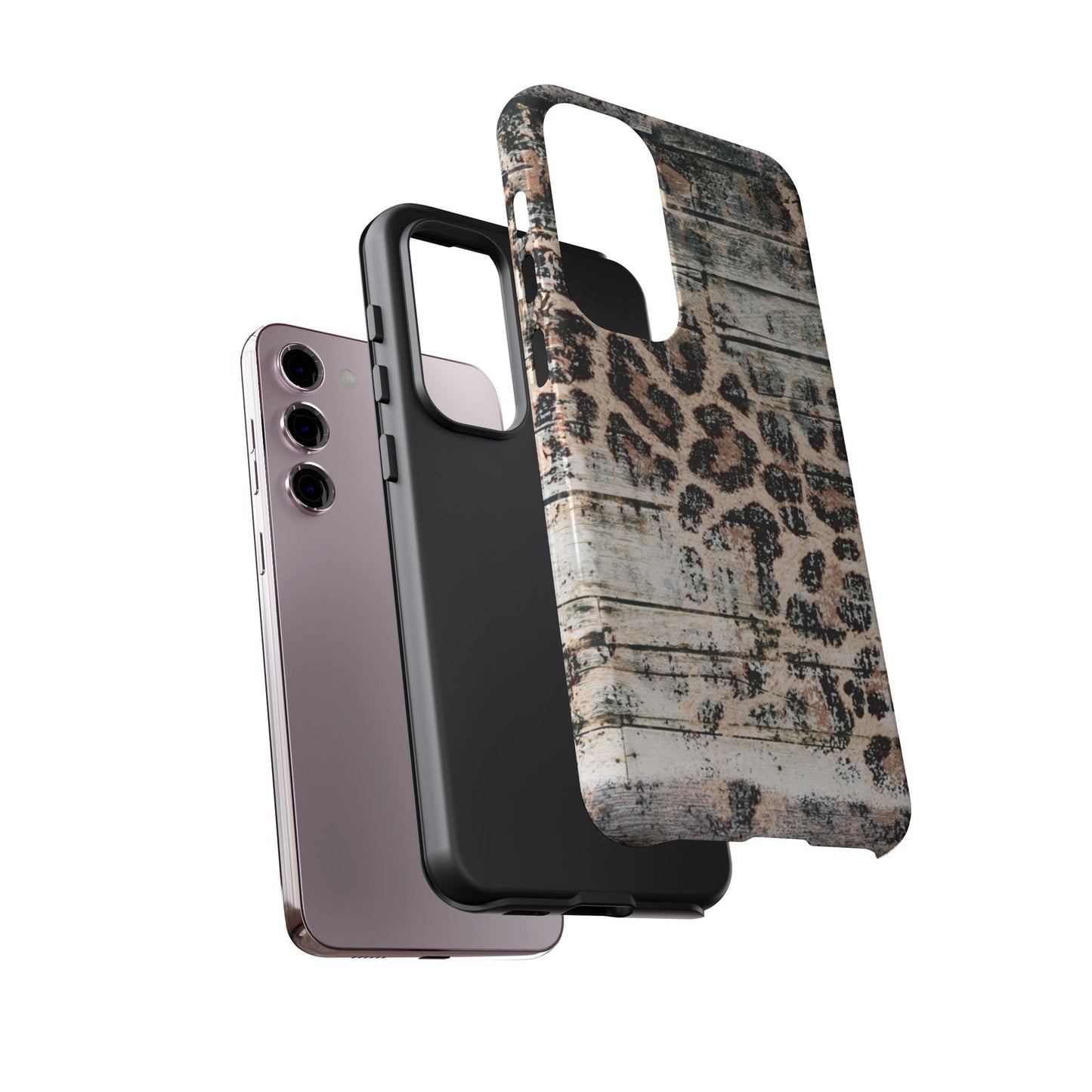 Rustic Leopard Wood Print - iPhone Series Case