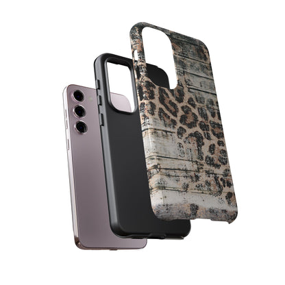 Rustic Leopard Wood Print - iPhone Series Case