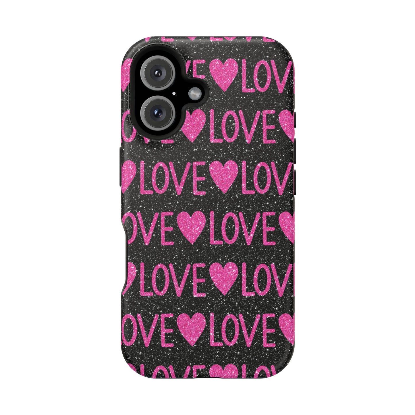 Pink Glitter Love MagSafe Case