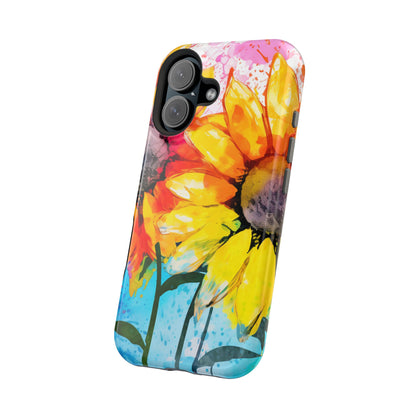 Bold Watercolor Sunflowers - MagSafe iPhone Series Case