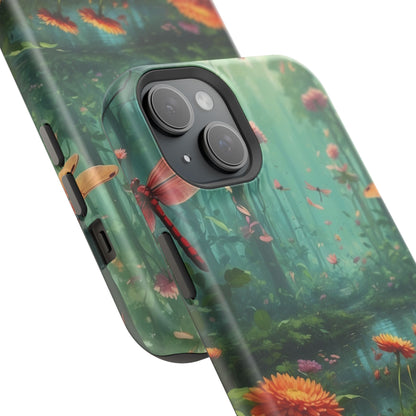 Enchanted Forest Dragonflies & Blossoms – MagSafe iPhone Series Case