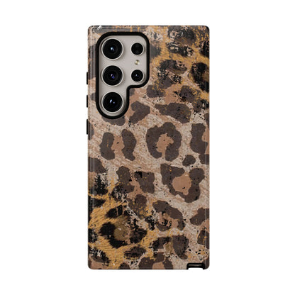 Vintage Distressed Leopard Print - Samsung Galaxy Series Case