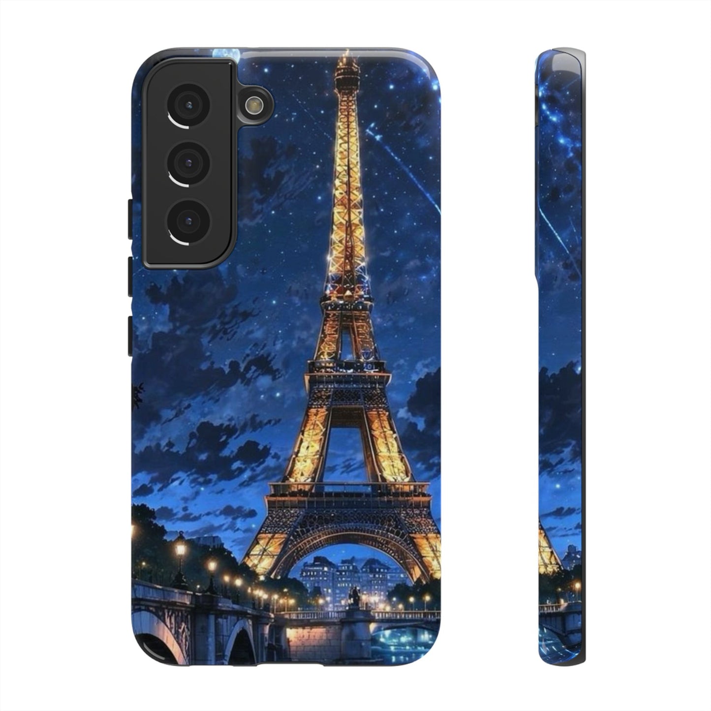 Samsung Galaxy Case - Eiffel Tower Under Starlit Sky Design