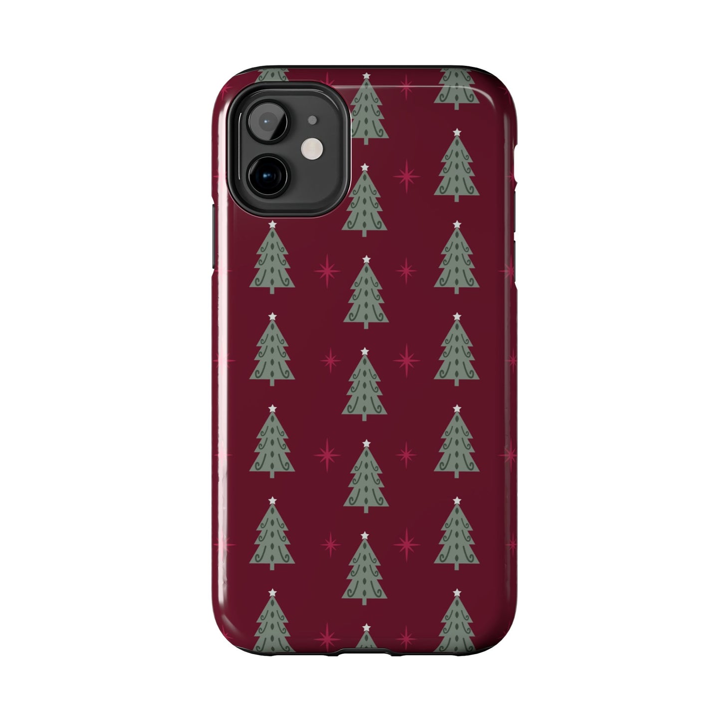 Retro Christmas Tree Pattern – iPhone Series Case