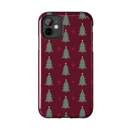 Retro Christmas Tree Pattern – iPhone Series Case