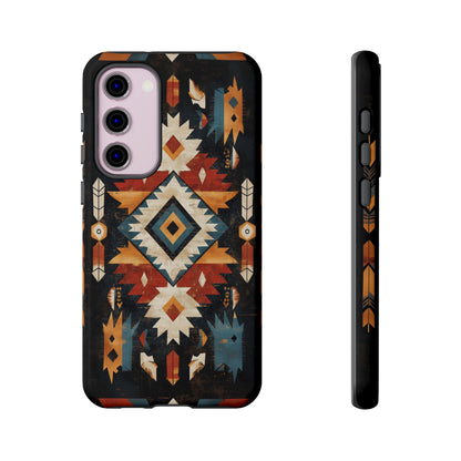 Southwestern Arrow & Diamond Tough Samsung Galaxy Case – Bold Tribal Design, Dual-Layer Protection