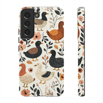 Vintage Duck Case – Floral & Leaf Design